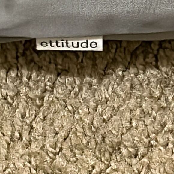 Ettitude Women's L Sateen Pajama Shorts Fog Gray Contemporary Minimalist New - Picture 9 of 10